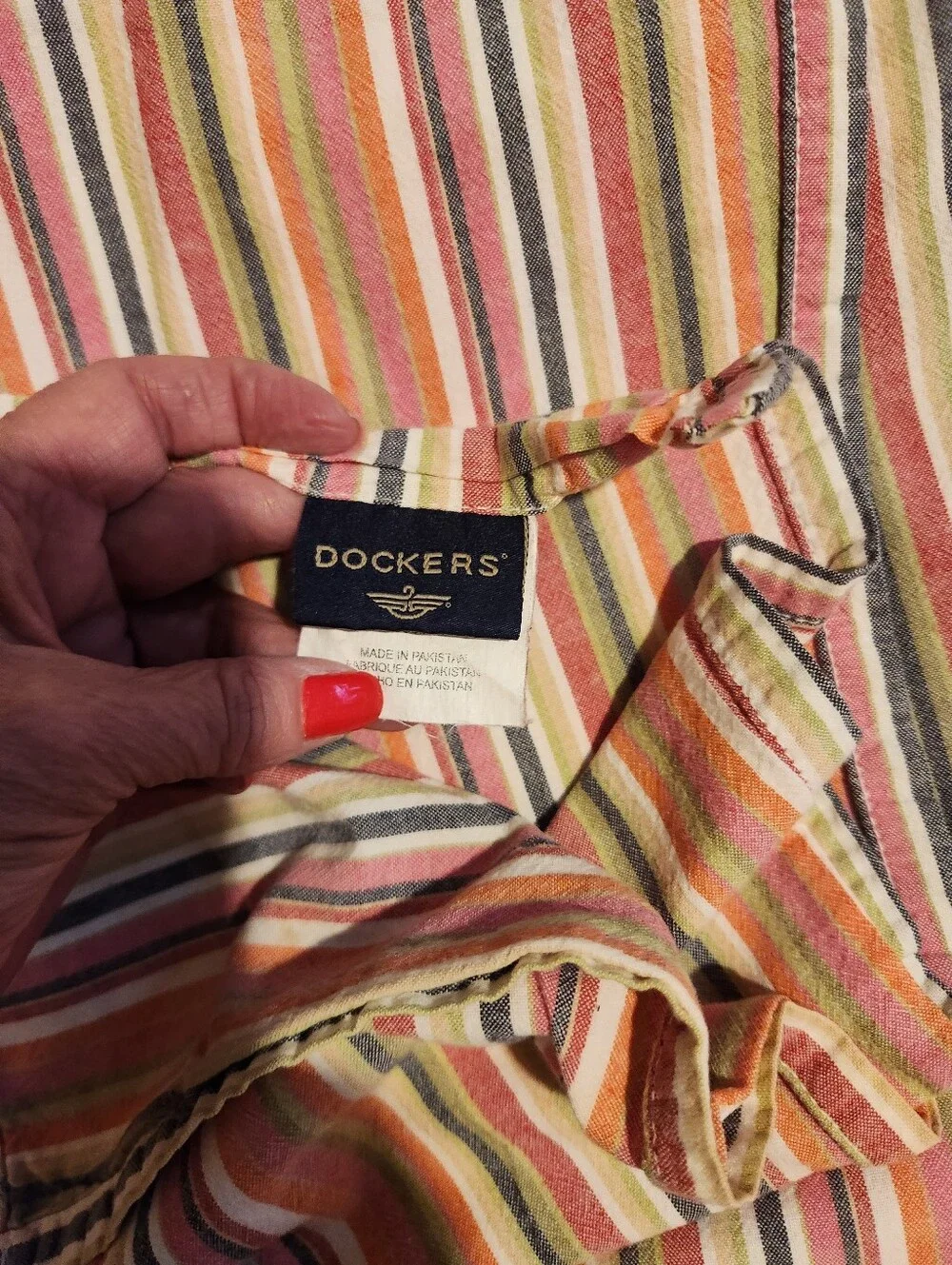 Dockers Striped 100% Cotton Queen Size Sheets Set